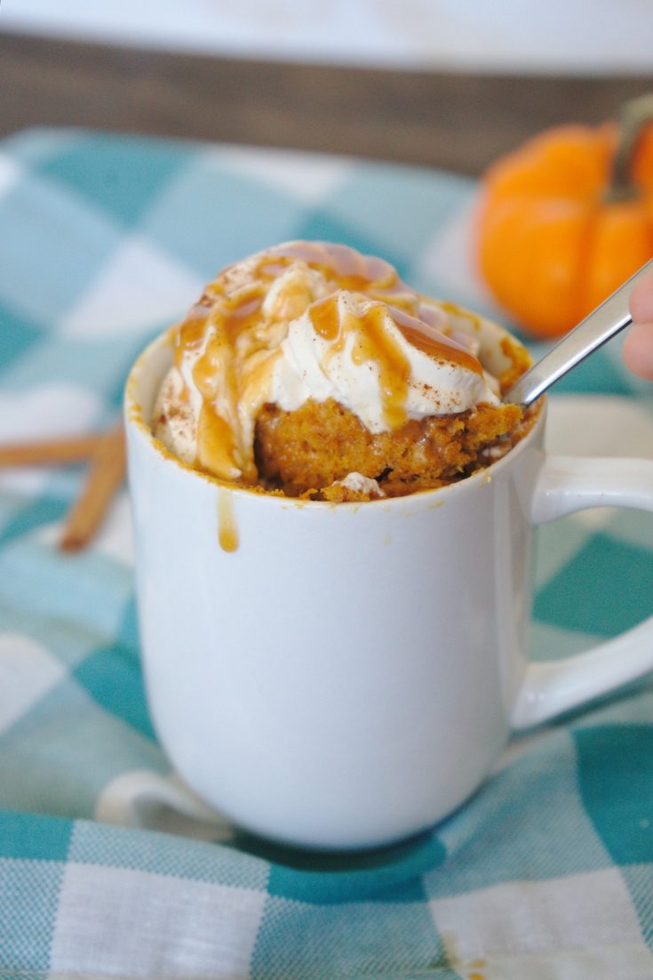 Pumpkin Spice Latte Mug Cake