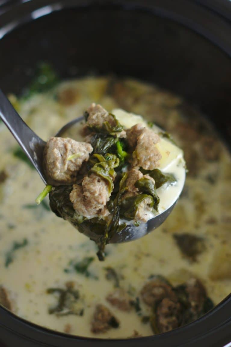 Slow Cooker Zuppa Toscana Soup {Olive Garden Copycat} Mildly Meandering