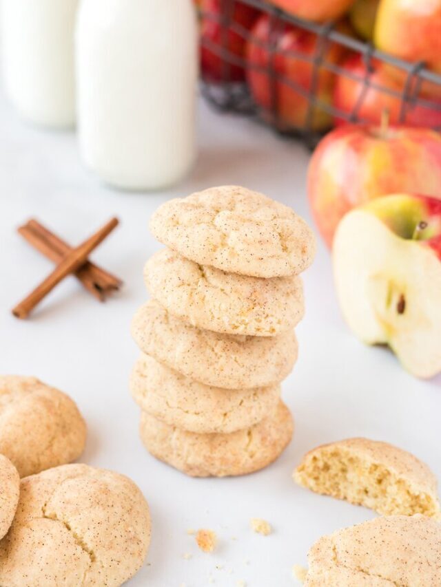 Homemade Apple Snickerdoodle Cookies Story