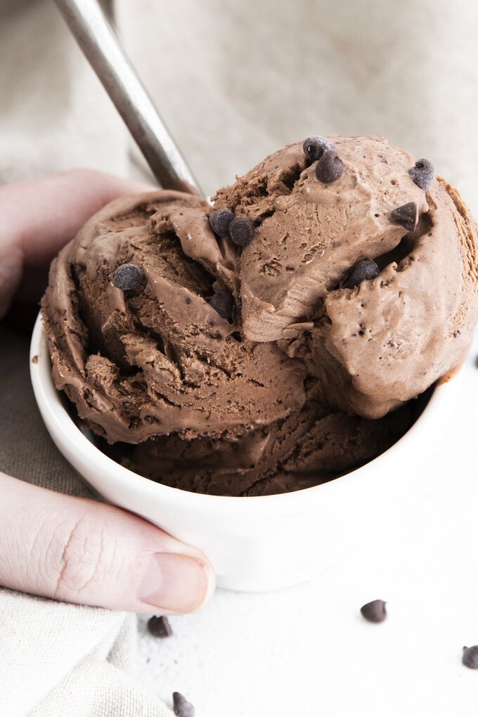 Homemade Chocolate Ice Cream