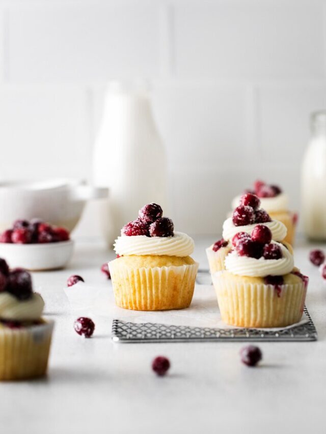 Homemade Sugared Cranberry Cupcakes Story