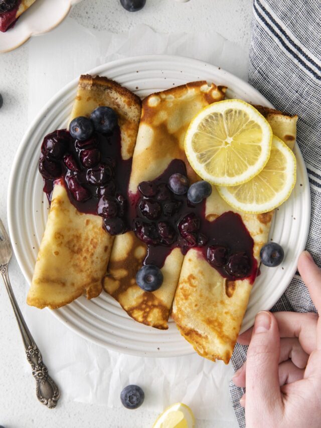 Lemon Blueberry Crepes Story
