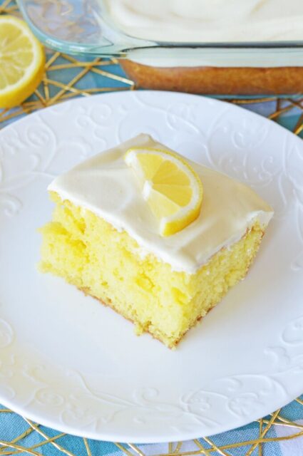 Lemon Poke Cake – Mildly Meandering