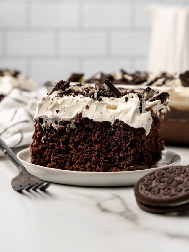 Oreo Poke Cake Story