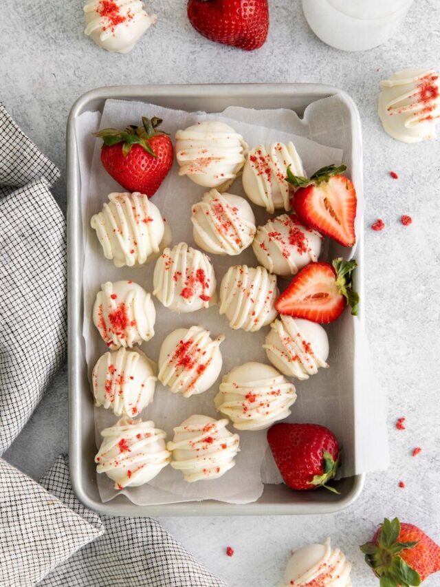 Strawberry Cake Truffles Story