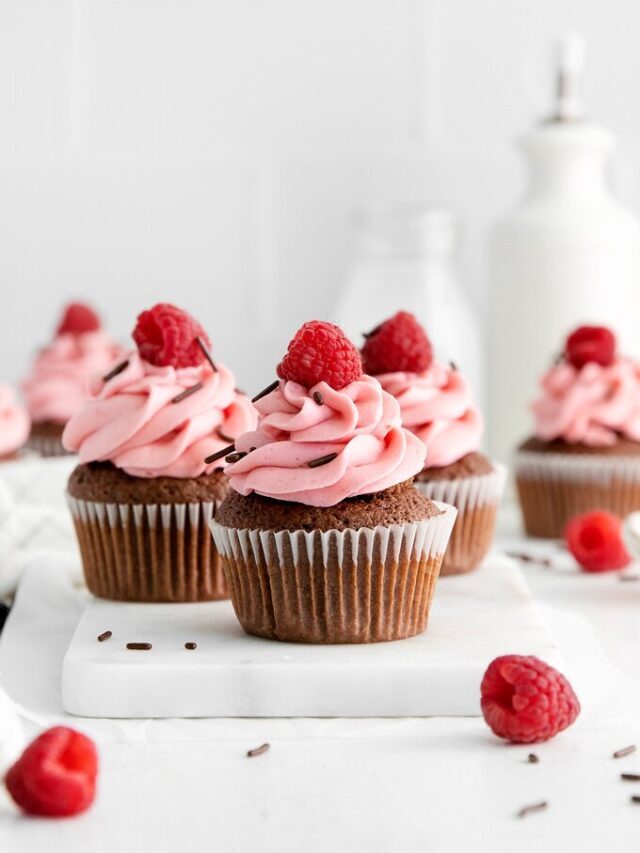 Chocolate Raspberry Cupcakes Story