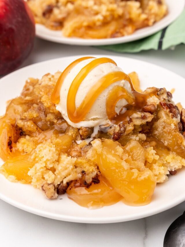Caramel Apple Dump Cake Story